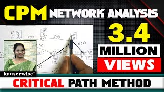 CPM - Critical Path Method||Project Management Techniques||Operations Research|| Solved Problem