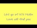 "love will find you" w/ Lyrics ATB - Heather Nova