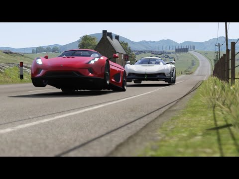 Koenigsegg Jesko vs Koenisegg Regera at Highlands