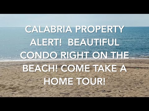 Calabria Property Alert! Beautiful Condo Right on the Beach!