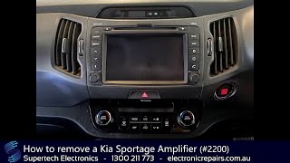 How to remove a Kia Sportage Amplifier (#2200)