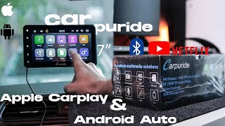 How To Add Wireless Apple CarPlay/Android Auto to Any Car | CARPURIDE 7'' Car Stereo Review