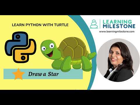 Python Code Stars Turtle Graphic Python Programming