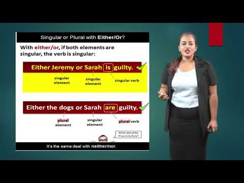 English Language - Grade 8: Using "Either Or" & "Neither Nor" in Sentences