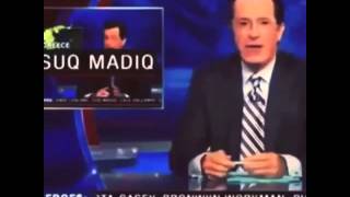 Colbert Cracks Up - Suq Madiq