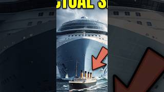 Titanic vs Modern Cruise Ships 🚢 | Then vs Now Comparison #facts #trendingshorts