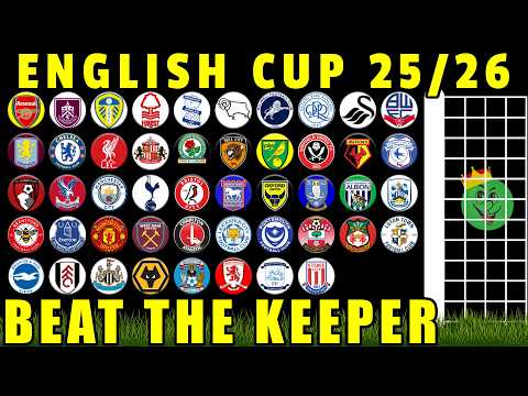 English Football Cup - Beat The Keeper Marble Race
