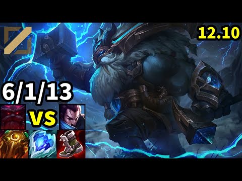Ornn Mid vs Yasuo - KR Master | Patch 12.10
