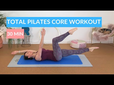 Pilates Total Core Workout- get a flatter, stronger core. Safe for Discs and Osteoporosis | 30 Min