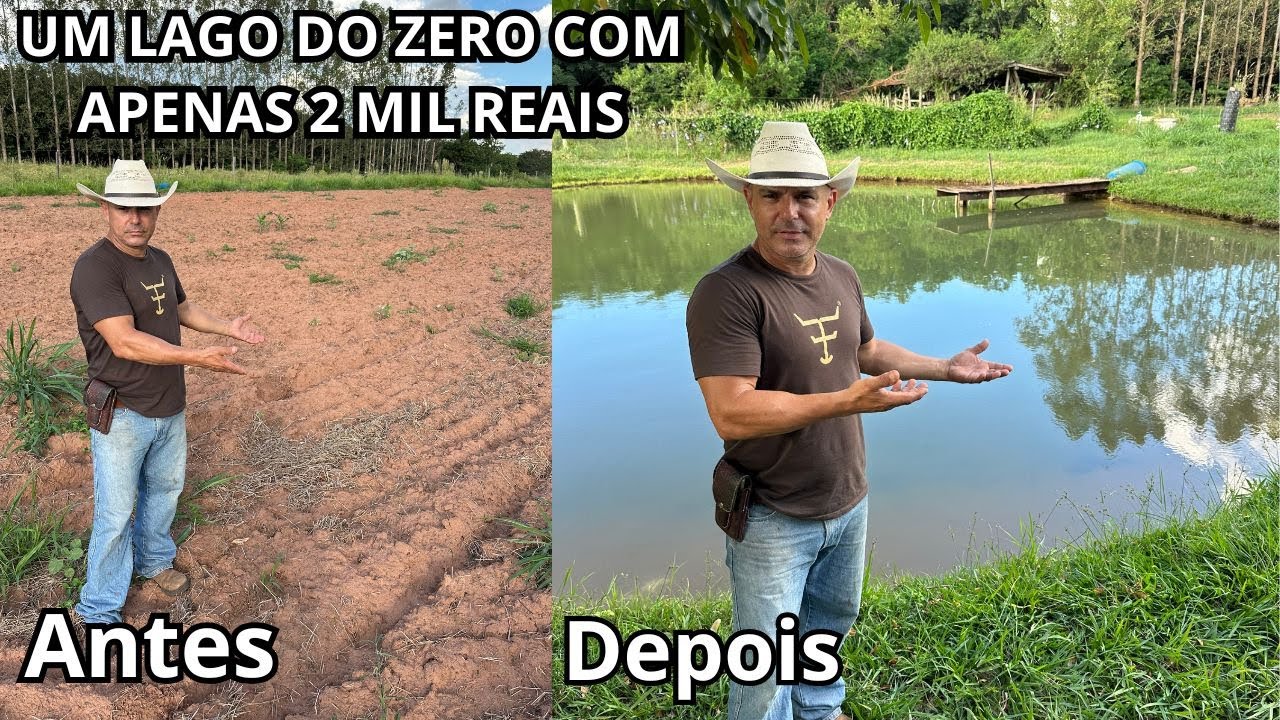 Building a lake from scratch with just 2 thousand reais