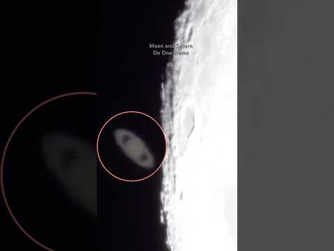 Celestial Harmony.Moon & Saturn Together #Moon #Saturn #MoonAndSaturn #NightSky #Astrophotography