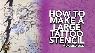 How To Make A Big Tattoo Stencil