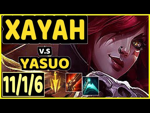 INNAXE (XAYAH) vs YASUO - 11/1/6 KDA BOTTOM ADC GAMEPLAY - EUW Ranked GRANDMASTER