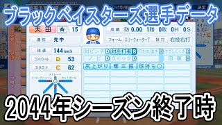 【パワプロ2021】ブラックベイスターズ2044年シーズン終了時選手データ