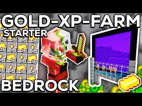 EINFACHE GOLD XP FARM MINECRAFT BEDROCK 1.21