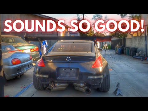 REV9 EXHAUST INSTALL 350Z! (Plus Hotchkis Rear Sway Bar)