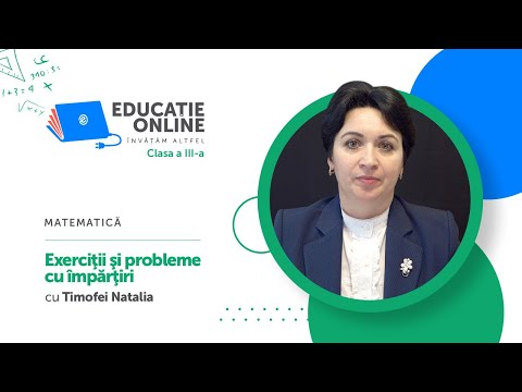 Matematică, Clasa a III-a, Exerciţii şi probleme cu împărţiri