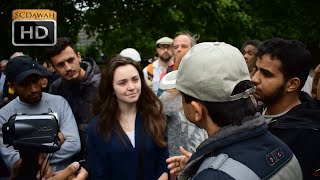 P2 - Tears of Faith? Mansur vs Christian Girl | Speakers Corner | Hyde Park