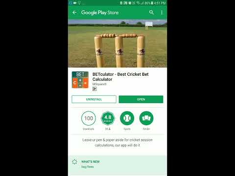 BETculator - Best Cricket Bet Calculator Video