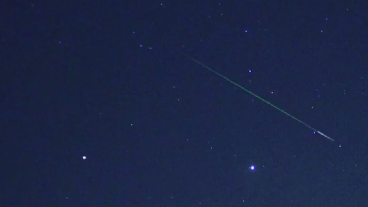 Live View of two Shooting Stars