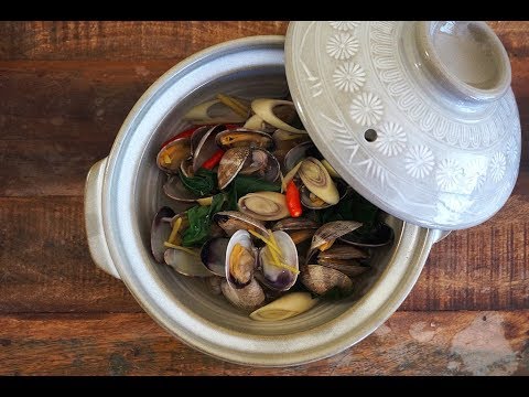Amêijoas em caldo de gengibre e capim-limão {sabores da Ásia}