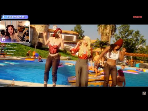 Fuslie Reaction to Chang Gang Anthem Music Video