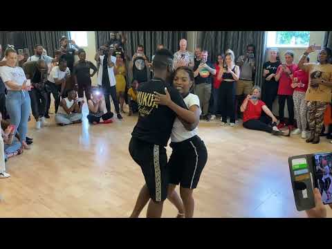 Adilson and Telma  after class demo at Mukua Festival Paris 2022