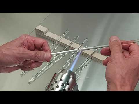 Scientific Glassblowing training - "Olives"  in 6mm borosilicate rod