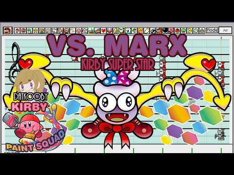 Marx's Theme - Kirby Super Star - Super Mario Paint #KirbyPaintSquad