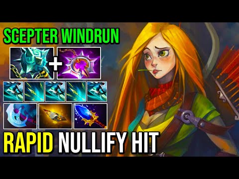 AMAZING Rapid Fire Nullify Arrow Windranger Nobody Survive 100% Hard Counter ALL Dota 2