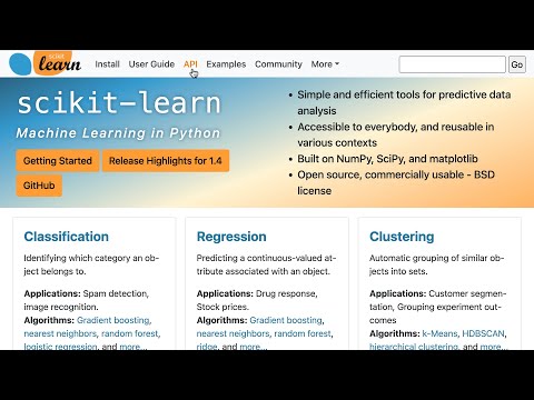 How to read the scikit learn documentation