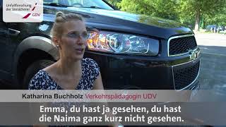 Video Film Kinder lernen Rad fahren: Toter Winkel