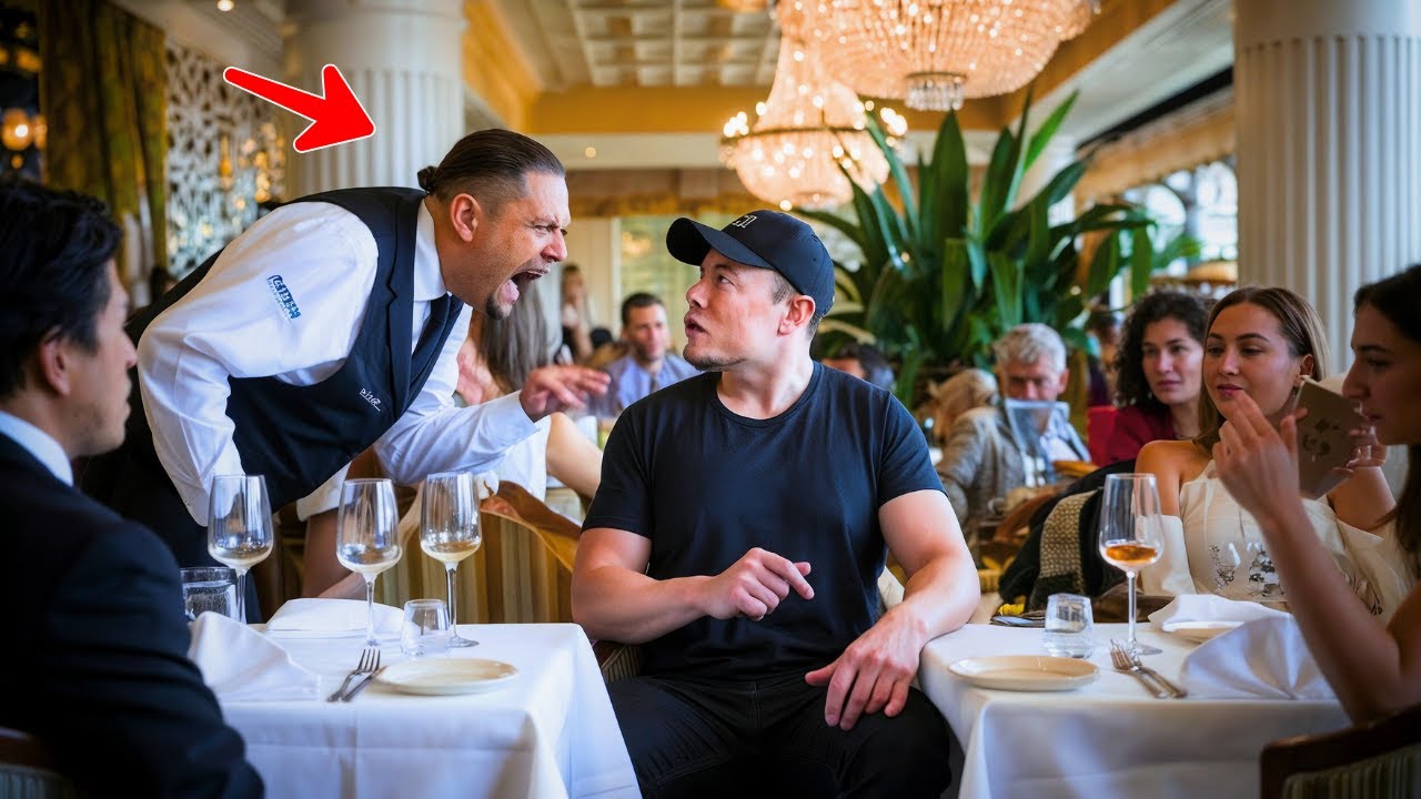 Mesero insulta a Elon Musk en un restaurante de lujo, pero cuándo descubrió la verdad no creeras...