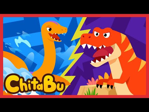 Tyrannosaurus vs. Elasmosaurus🦖🌀🦕 | Beliebte Kinderlieder | #Chitabu