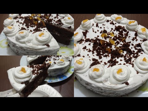 Chocolate Birthday Cake Without Oven II Rich and Moist Chocolate Cake form Scratch