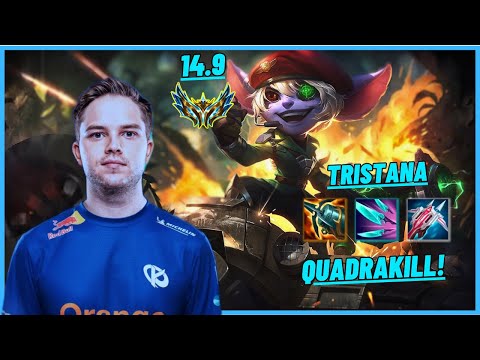 KCB ABBEDAGGE: TRISTANA VS GO DAJOR: SYLAS (MID) QUADRAKILL, DOMINATION - EUW CHALLENGER  PATCH 14.9