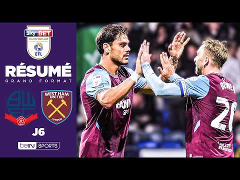 Résumé : BOWEN voit DOUBLE, WEST HAM enchaîne et prend la tête du CHAMPIONSHIP !