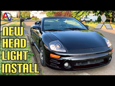 Installing LED Aftermarket Headlights to The G3 Mitsubishi Eclipse! | In-Depth Install With Results!