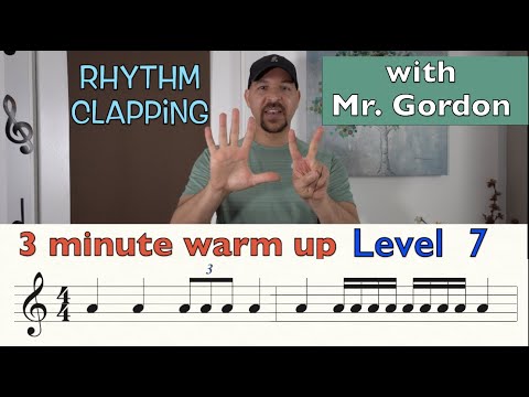 HOW TO READ MUSIC - LEVEL 7 - Triplets and Sixteenth Notes - Rhythm Clapping with Mr. Gordon