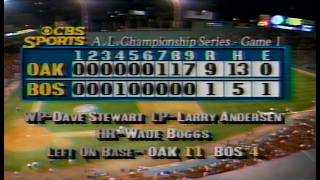 1990-10-06 | Commercials & News During Oakland Athletics vs Boston Red Sox | KCBS 2 Los Angeles, CA