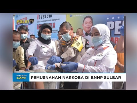 WAKAPOLDA SULBAR HADIRI PEMUSNAHAN RATUSAN GRAM NARKOBA DI BNNP