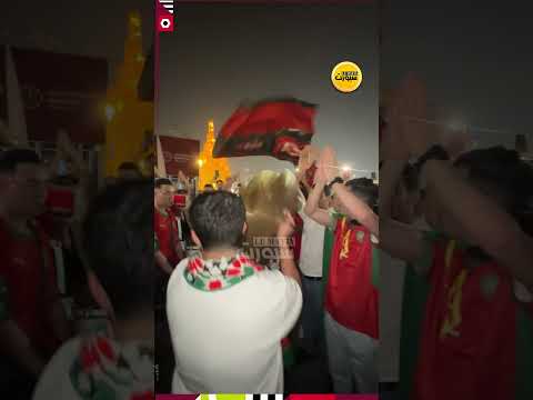 الجماهير المغربية تحتل سوق واقف والتفاؤل يعم قبل مباراة اليوم