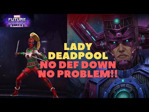 T3 Lady Deadpool (Holiday Party) VS GALACTUS GBR SOLO?! Giant Boss Raid - Marvel Future Fight