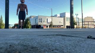 Non stop fasted movements…dumbbells…calisthenics…stretches…skipping rope…(DAYnNIGHT🎶 )