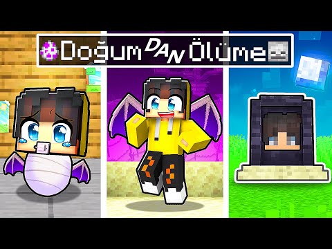 EJDERHA Olarak DOĞUMDAN - ÖLÜME 🪦 | Minecraft