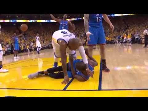 Marreese Speights And One Over Kevin Durant | Thunder vs Warriors | NBA PLAYOFFS | 5.26.16