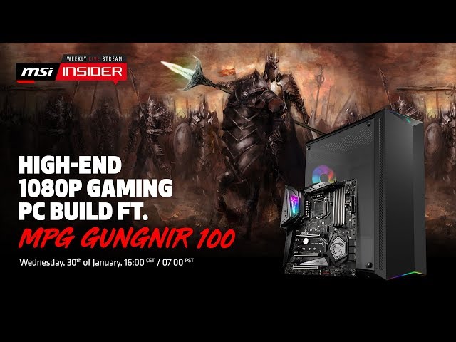 MSI MPG Gungnir 100D Cristal Templado USB 3.0 Negro video