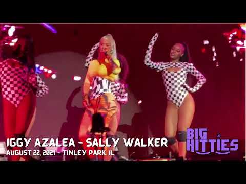Iggy Azalea performing Sally Walker August 22, 2021 in Tinley Park, Illinois
