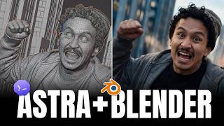 I Let Astra Run Blender + Higgsfield — 5 Cinematic Scenes Built
