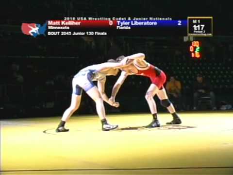 Junior Freestyle Finals 130 pounds - Tyler Liberatore vs. Matt Kelliher